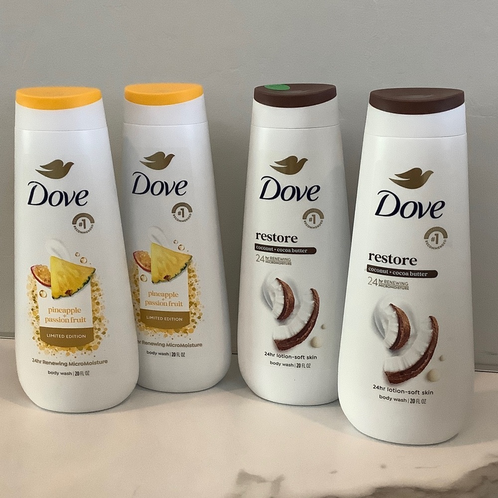 Dove Limited Edition Body Wash Set - Pineapple Passion Fruit & Cocoa Butter